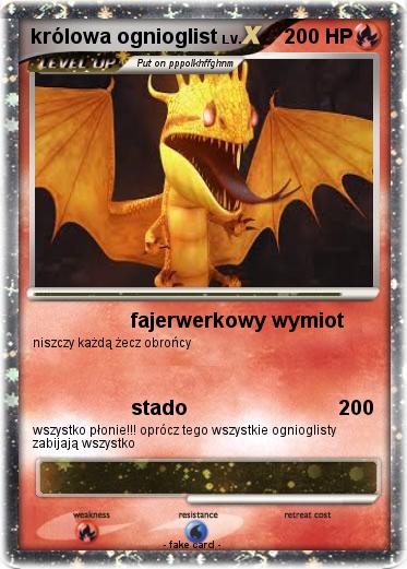 Pokemon królowa ognioglist