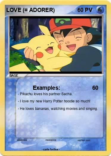 Pokemon LOVE (= ADORER)