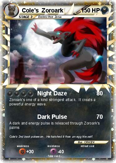 Pokemon Cole's  Zoroark