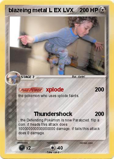 Pokemon blazeing metal L EX LVX