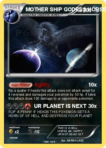 Pokemon MOTHER SHIP GODESS HORSE