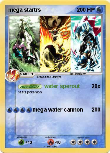 Pokemon mega startrs