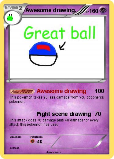Pokemon Awesome drawing.