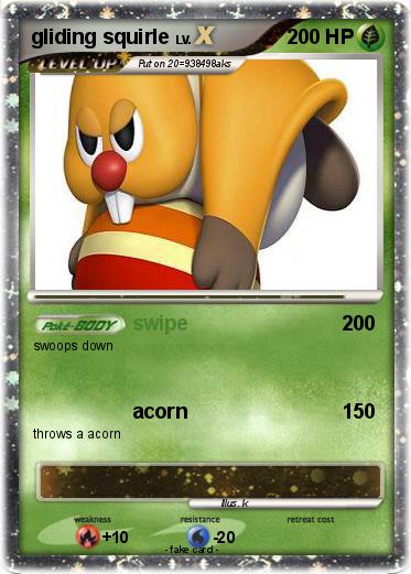 Pokemon gliding squirle