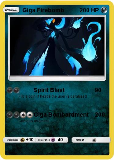 Pokemon Giga Firebomb