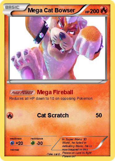 Pokemon Mega Cat Bowser