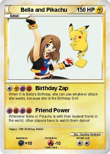 Pokemon Bella and Pikachu