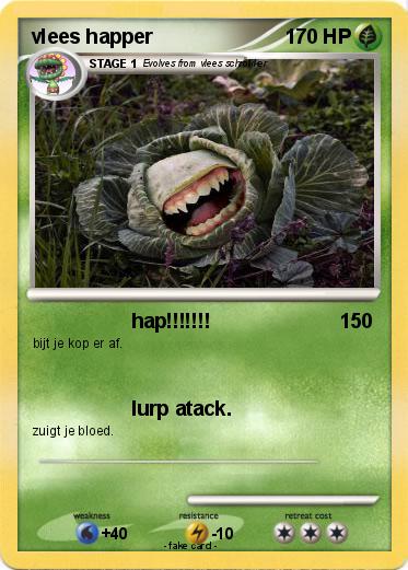 Pokemon vlees happer