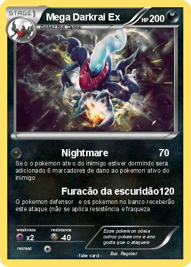 Pokemon Mega Darkrai Ex