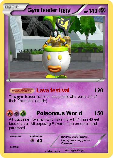 Pokemon Gym leader Iggy