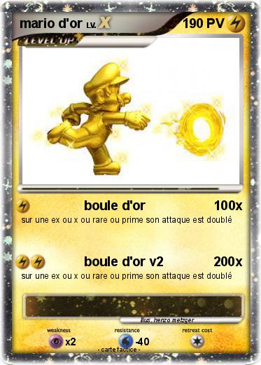 Pokemon mario d'or
