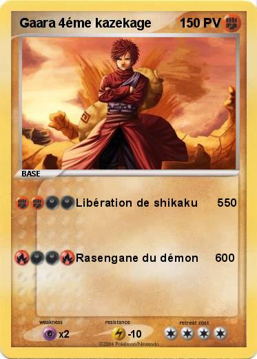 Pokemon Gaara 4éme kazekage