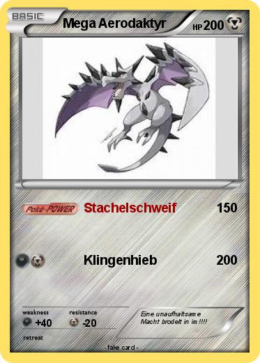 Pokemon Mega Aerodaktyr