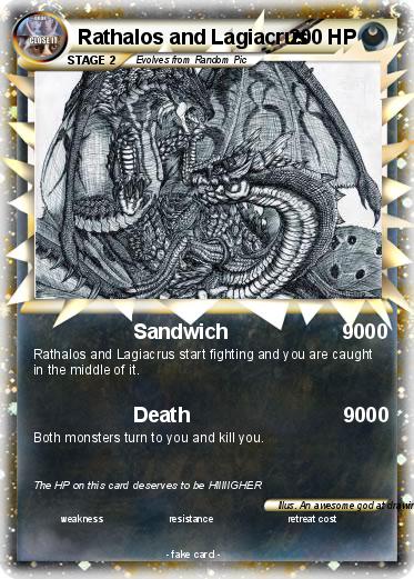 Pokemon Rathalos and Lagiacrus