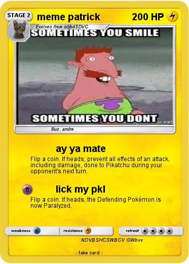 Pokemon meme patrick