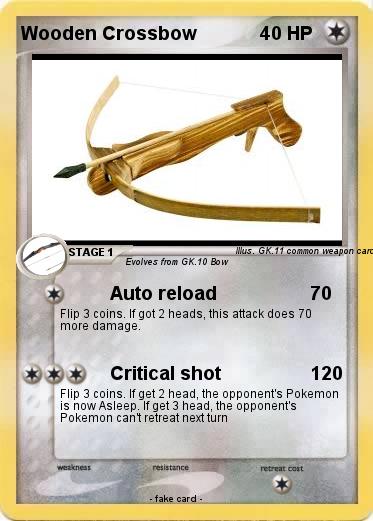 Pokemon Wooden Crossbow