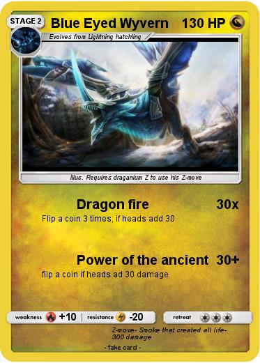 Pokemon Blue Eyed Wyvern