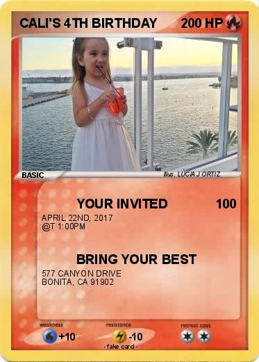 Pokemon CALI'S 4TH BIRTHDAY