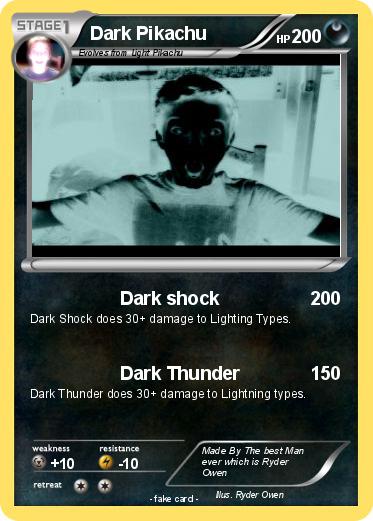 Pokemon Dark Pikachu