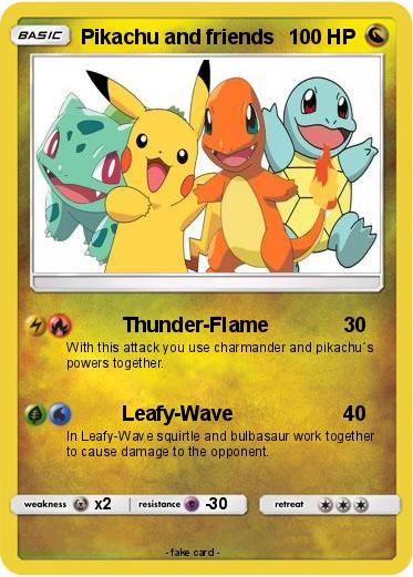 Pokemon Pikachu and friends