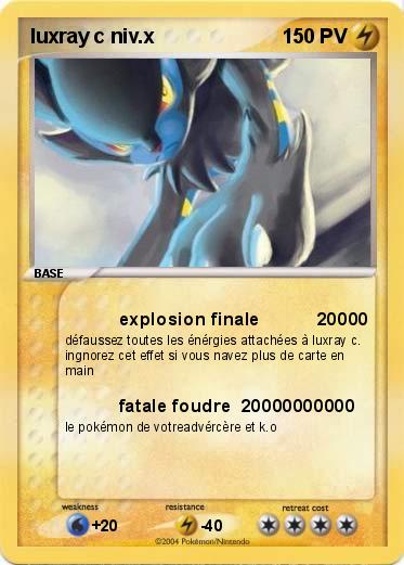 Pokemon luxray c niv.x