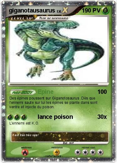 Pokemon giganotausaurus