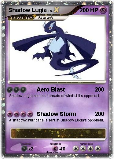 Pokemon Shadow Lugia