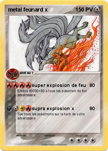 Pokemon metal feunard x