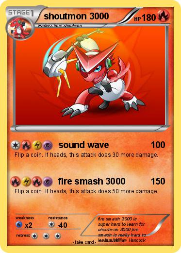 Pokemon shoutmon 3000