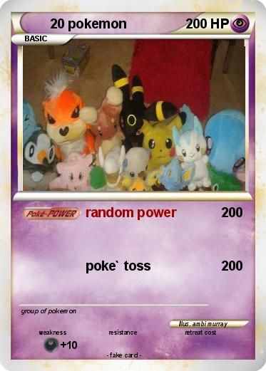 Pokemon 20 pokemon