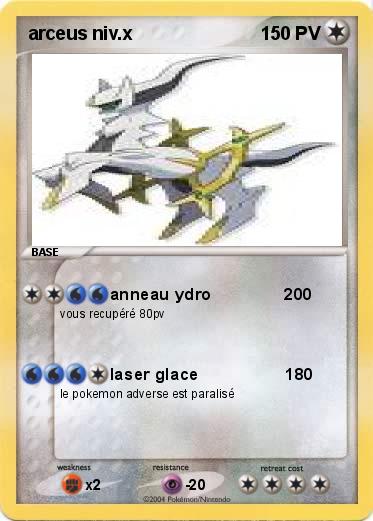 Pokemon arceus niv.x                                                          