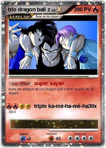Pokemon trio dragon ball z