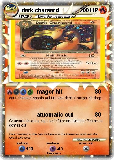 Pokemon dark charsard