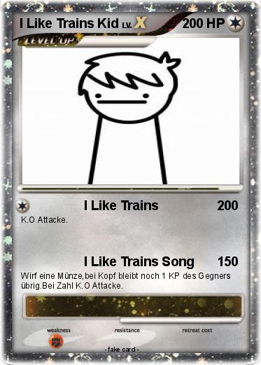 Pokemon I Like Trains Kid