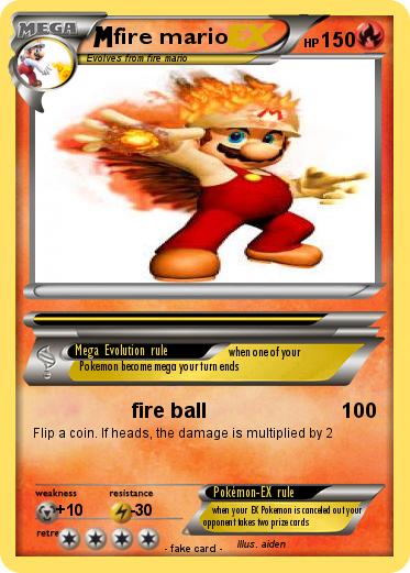 Pokemon fire mario
