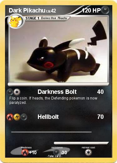 Pokemon Dark Pikachu