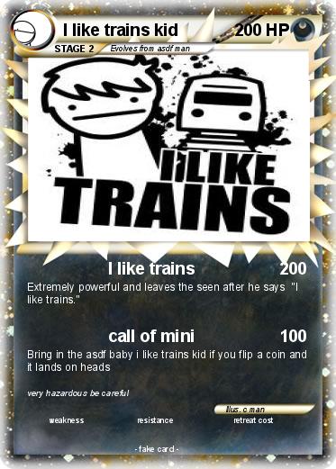Pokemon I like trains kid