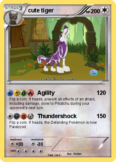 Pokemon cute tiger