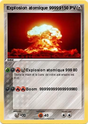 Pokemon Explosion atomique 99999