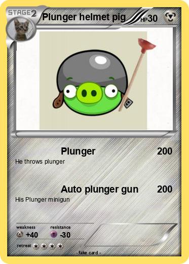 Pokemon Plunger helmet pig