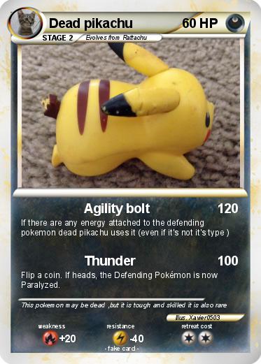 Pokemon Dead pikachu