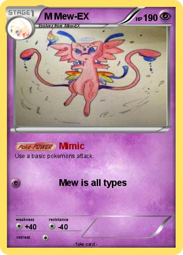 Pokemon M Mew-EX