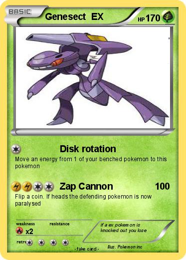 Pokemon Genesect  EX