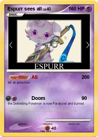 Pokemon Espurr sees all