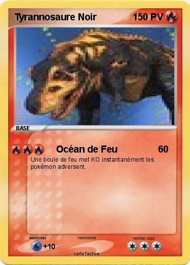 Pokemon Tyrannosaure Noir