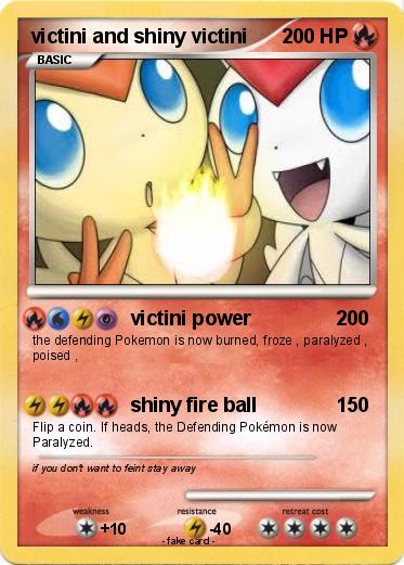 Pokemon victini and shiny victini