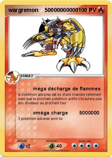 Pokemon wargremon    50000000000                    