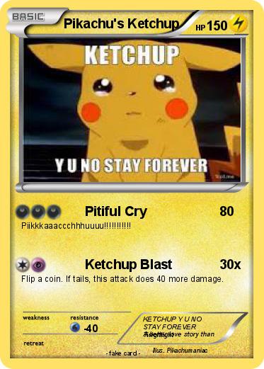 Pokemon Pikachu's Ketchup