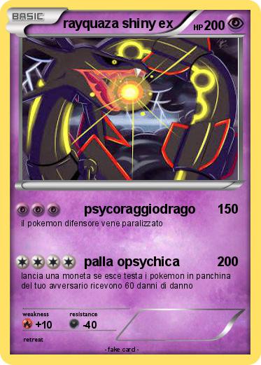 Pokemon rayquaza shiny ex