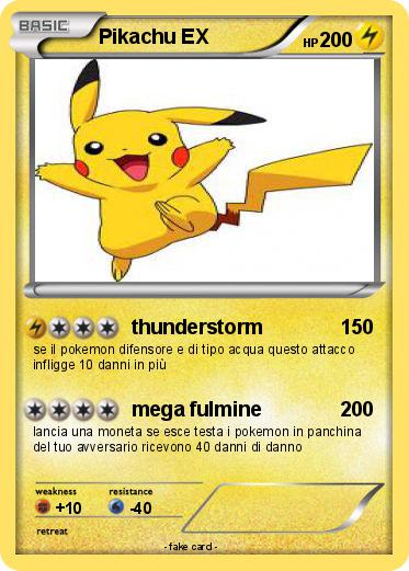 Pokemon Pikachu EX
